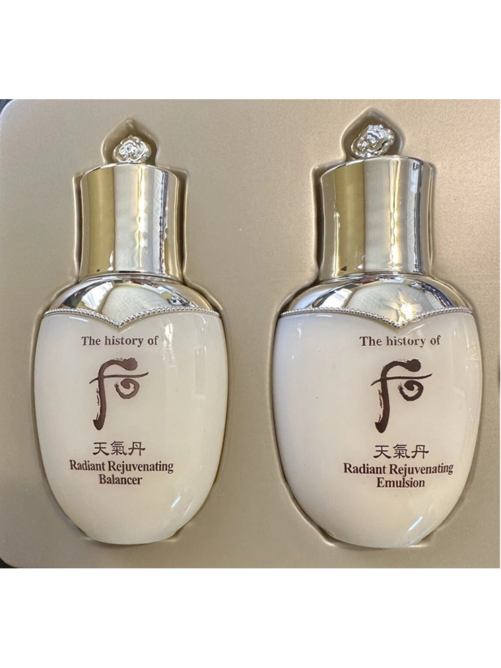 The History of WHOO Radiant Rejuvenating Balancer 25ml + Emulsion 25ml US Seller